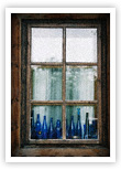 Bottles in a window – near Wadowice, Poland